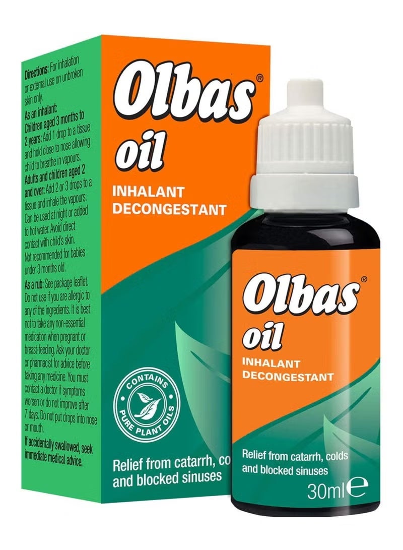 زيت مزيل للاحتقان للاستنشاق، 30 مل